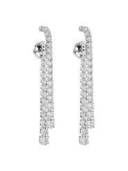 Swarovski Kolczyki Matrix 5709257 Srebrny. Szare kolczyki SWAROVSKI, metalowe. Za 609.99 zł.
