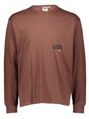 Vans Koszulka w kolorze brązowym rozmiar: S. Brązowe bluzki Vans, s, bez wzorów, z bawełny, bez kołnierzyka, bez ramiączek. Za 105.63 zł.