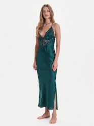 Hunkemöller Halka Mya 302697 Zielony. Zielone koszule nocne Hunkemöller, m, bez wzorów, z syntetyku, bez ramiączek. Za 179.99 zł.