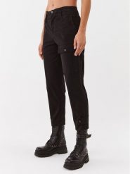Pinko Spodnie materiałowe Globo 102042 A15L Czarny Regular Fit. Czarne spodnie materiałowe Pinko, l, bez wzorów, z bawełny. Za 1,219.00 zł.