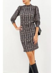 LA Angels Sukienka w kolorze czarno-szarym rozmiar: S. Czarne sukienki LA Angels, s, bez wzorów, bez kołnierzyka, bez ramiączek, mini. Za 164.45 zł.