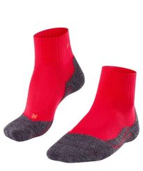 Skarpetki damskie Falke TK2 Short Cool. Czerwone skarpety Falke, bez wzorów, z elastanu. Za 151.00 zł.