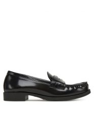 LOVE MOSCHINO Lordsy JA10222G1NJD000A40 Czarny. Czarne lordsy Love Moschino, bez wzorów, ze skóry, bez obcasa, bez zapięcia. Za 849.99 zł.