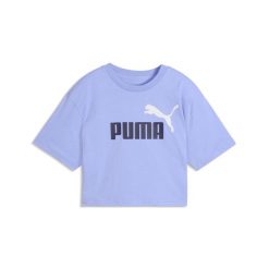 Młodzieżowa krótka koszulka Essentials 2 Colour z logo PUMA No. 1 PUMA. Fioletowa bluzki Puma, l, bez wzorów, z gumy, młodzieżowe, bez kołnierzyka, bez ramiączek. Za 79.00 zł.