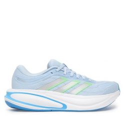 Buty do biegania adidas. Niebieskie obuwie sportowe Adidas, bez zapięcia, do biegania. Za 299.99 zł.