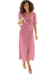 WITT WEIDEN Lniana sukienka w kolorze jasnoróżowym rozmiar: 48. Różowe sukienki WITT WEIDEN, na co dzień, bez wzorów, bez kołnierzyka, bez ramiączek, mini, proste. Za 83.03 zł.