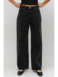 Monki Dżinsy - Comfort fit - w kolorze czarnym rozmiar: W28. Czarne jeansy Monki, bez wzorów, z podwyższonym stanem. Za 74.81 zł.