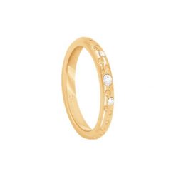 Pierścionek Sparkling 1 pozłacany. Pierścionki Lilou, z cyrkonią, pozłacane. Za 149.00 zł.