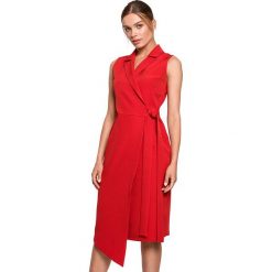 Stylove Sukienka w kolorze czerwonym rozmiar: L. Czerwone sukienki Stylove, l, bez wzorów, bez kołnierzyka, bez ramiączek, midi. Za 132.05 zł.