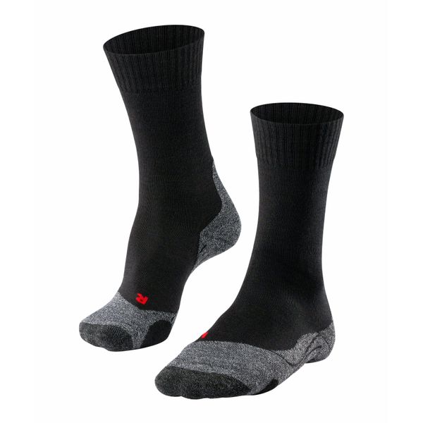 Skarpetki damskie Falke TK2. Czarne skarpety Falke, bez wzorów, z elastanu. Za 167.00 zł.