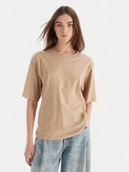 BOSS T-Shirt C_Enis 50523256 Beżowy Oversize. Brązowe t-shirty Boss, l, bez wzorów, z bawełny, bez kołnierzyka, bez ramiączek. Za 279.99 zł.