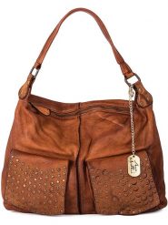 Anna Morellini Skórzana torebka "Camilla" w kolorze jasnobrązowym - 36 x 29 x 10 cm rozmiar: onesize. Brązowe torby na ramię Anna Morellini, bez wzorów, z materiału, na ramię, bez dodatków. Za 543.99 zł.