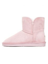 ISLAND BOOT Botki zimowe "Chloe" w kolorze jasnoróżowym rozmiar: 39. Różowe botki Island Boot, na zimę, bez wzorów, z materiału, bez obcasa, bez zapięcia. Za 136.45 zł.