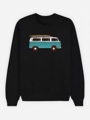 WOOOP Bluza "Blue Van" w kolorze czarnym rozmiar: S. Czarne bluzy Wooop, s, bez wzorów, z bawełny, bez kaptura. Za 100.99 zł.