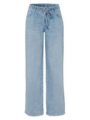 Rosner Dżinsy - Wide Leg fit - w kolorze błękitnym rozmiar: W44/L28. Niebieskie jeansy Rosner, l, bez wzorów, z podwyższonym stanem. Za 208.99 zł.