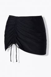 Damskie Spódnica do pływania marszczenie zintegrowane figi. Niebieskie figi Ulla Popken, plus size, bez wzorów, z elastanu. Za 111.99 zł.