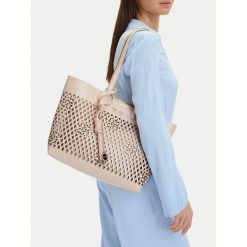 Torebka Nine West. Brązowe shopper Nine West, bez wzorów, bez dodatków. Za 269.99 zł.