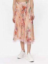 TWINSET Spódnica plisowana 231TP2733 Pomarańczowy Regular Fit. Brązowe spódnice Twinset, bez wzorów, z syntetyku, midi. Za 1,099.00 zł.