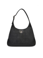 Beverly Hills Polo Club Torebka BHPC-L-004-07 Czarny. Czarne torebki klasyczne Beverly Hills Polo Club, bez wzorów, ze skóry, bez dodatków. Za 199.99 zł.