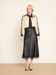 BGN Koszula w kolorze beżowym rozmiar: 34. Brązowe koszule BGN, bez wzorów, z koronki, bez kołnierzyka, bez ramiączek. Za 143.99 zł.