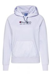 Bluza sportowa damska Champion Sweatshirt HD z kapturem. Białe bluzy Champion, l, bez wzorów, z bawełny, z kapturem. Za 188.49 zł.