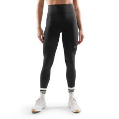 Damskie legginsy treningowe Fitness Siroko Combat. Czarne legginsy SIROKO, xs, bez wzorów, z materiału, z podwyższonym stanem, długie. Za 127.00 zł.