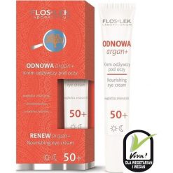 FLOSLEK Floslek Odnowa Argan+ 50+ Krem odżywczy pod oczy na dzień i noc 15ml. Kremy pod oczy FLOSLEK. Za 20.99 zł.