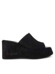 G-Star Raw Klapki FARI-118925 Czarny. Czarne klapki G-Star Raw, bez wzorów, ze skóry, bez obcasa. Za 439.99 zł.