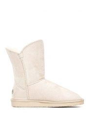 Blackfield Botki zimowe "Ocean" w kolorze kremowym rozmiar: 39. Brązowe botki Blackfield, na zimę, z aplikacjami, z materiału, z okrągłym noskiem, bez obcasa, bez zapięcia. Za 174.95 zł.