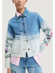 Desigual Kurtka jeansowa Dakota 26SWED16 Błękitny Regular Fit. Niebieskie kurtki Desigual, l, bez wzorów, z bawełny, bez kaptura. Za 699.99 zł.