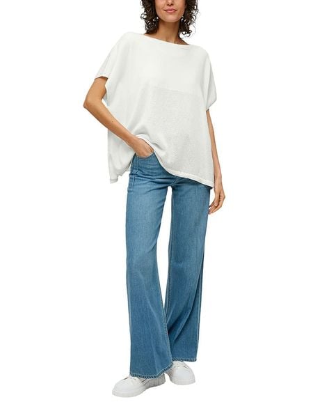 S.Oliver Koszulka w kolorze białym rozmiar: onesize. Białe bluzki S.Oliver, s, bez wzorów, ze splotem, bez kołnierzyka, bez ramiączek. Za 74.28 zł.