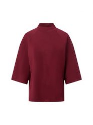 Soyaconcept® Bluza damska - Banu Kobiety Materiał dresowy czerwony jednolity, XL. Czerwone bluzy xl, bez wzorów, z dresówki, bez kaptura. Za 199.95 zł.