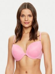 Guess Biustonosz push-up O5RC12 KCLB0 Różowy. Czerwone biustonosze Guess, z aplikacjami, z syntetyku. Za 109.99 zł.