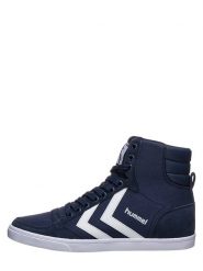 Hummel Sneakersy w kolorze granatowym rozmiar: 38. Niebieskie trampki Hummel, bez wzorów, z materiału, za kostkę, bez zapięcia. Za 175.87 zł.