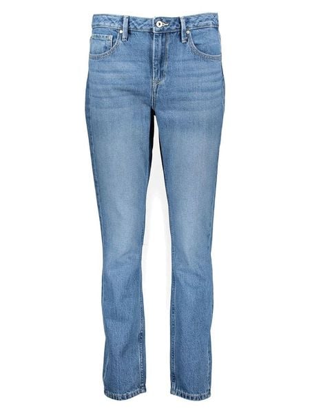 Pepe Jeans Dżinsy "Violet" - Tapered fit - w kolorze błękitnym rozmiar: W26/L30. Niebieskie jeansy Pepe Jeans, l, z aplikacjami. Za 170.47 zł.