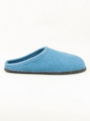 Kitz-pichler Kapcie "Grainau" w kolorze błękitnym rozmiar: 41. Niebieskie obuwie domowe Kitz pichler, bez wzorów, z materiału, z okrągłym noskiem, bez zapięcia. Za 86.99 zł.