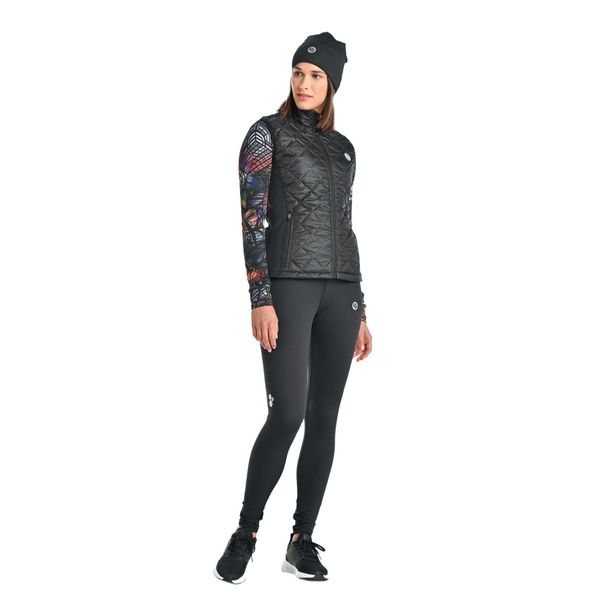 Legginsy ocieplane do biegania damskie Nessi Sportswear. Czarne legginsy NESSI SPORTSWEAR, l, bez wzorów, do biegania. W wyprzedaży za 399.00 zł.