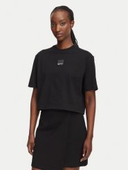 Karl Lagerfeld Jeans T-Shirt B3W17022 Czarny Boxy Fit. Czarne t-shirty Karl Lagerfeld Jeans, s, bez wzorów, z bawełny, bez kołnierzyka, bez ramiączek. Za 219.99 zł.