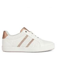Geox Sneakersy "Dblomiee" w kolorze białym rozmiar: 41. Białe trampki Geox, bez wzorów, z gumy, bez zapięcia. Za 283.45 zł.