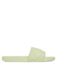 Calvin Klein Jeans Klapki Slide Pu Hf Mg YW0YW01879 Zielony. Zielone klapki Calvin Klein Jeans, bez wzorów, z jeansu, bez obcasa. Za 199.99 zł.