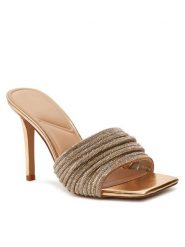Aldo Klapki Marielle 13738915 Złoty. Żółte klapki Aldo, bez wzorów, z materiału, bez obcasa. Za 439.99 zł.