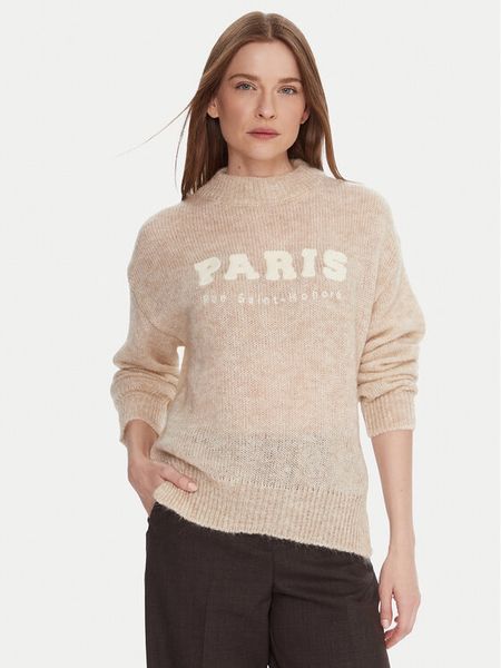 Kontatto Sweter 3M0915C Beżowy Regular Fit. Brązowe swetry Kontatto, m, bez wzorów, z syntetyku, bez ramiączek. Za 409.99 zł.