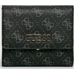 Guess Jeans - Portfel. Czarne portfele Guess Jeans, z aplikacjami, z jeansu. W wyprzedaży za 179.90 zł.