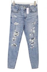 American Eagle Outfitters Curvy Jegging Dream Blue damskie jeansy stretch W28. Niebieskie jeansy Erima, uniwersalny, bez wzorów. Za 284.99 zł.