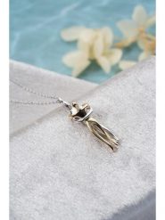 Lodie Silver Srebrny naszyjnik z elementem ozdobnym - dł. 42 cm rozmiar: onesize. Szare naszyjniki Lodie Silver, srebrne. Za 95.69 zł.