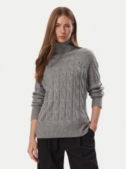 Tommy Hilfiger Golf WW0WW46791 Szary ciemny Regular Fit. Szare golfy TOMMY HILFIGER, xxs, bez wzorów, z wełny, bez ramiączek. Za 649.99 zł.