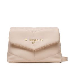 Torebka Guess. Czerwone listonoszki Guess, z aplikacjami, bez dodatków. Za 239.99 zł.