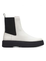 Clarks Skórzane sztyblety ''Torhill Maple'' w kolorze białym rozmiar: 38. Białe botki Clarks, bez zapięcia. Za 379.95 zł.