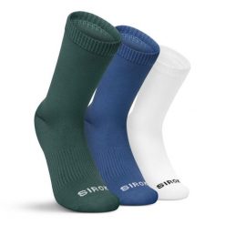 Sportowe skarpetki tenisowe trójpak Siroko 3Motion Heritage. Białe skarpety SIROKO, bez wzorów, z materiału. Za 85.00 zł.