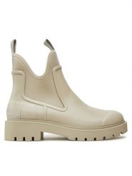 Calvin Klein Jeans Kalosze Mid Rainboot Chelsea YW0YW01034 Szary. Szare kalosze Calvin Klein Jeans, bez wzorów, z jeansu. Za 259.99 zł.